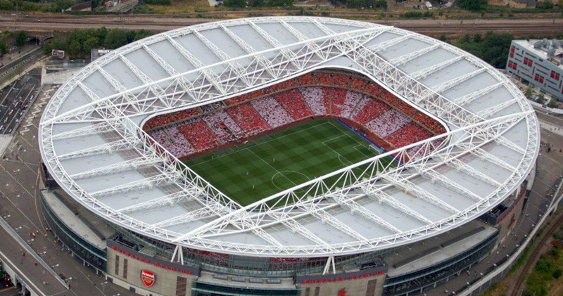 Mua Mô hình sân vận động bóng đá SVĐ Arsenal Emirates đồ chơi lắp ghép lego  sân vận động bóng đá mô hình giấy 3D độc đáo  Size lớn 30cm x